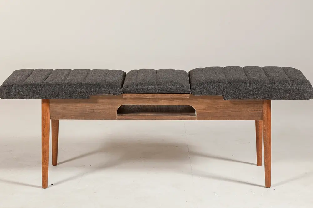 Sembol Açılır Bench, Ceviz Antrasit