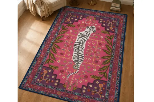 Purple Tiger Dokulu Dokuma Taban Halı, 693 Yng 80X150 Cm