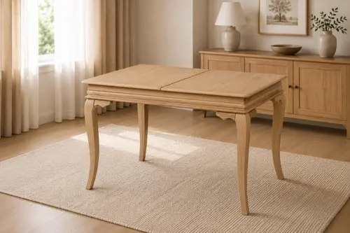 Rustik Mutfak Masası, 110 Cm, Meşe