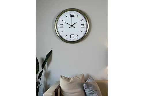 Modern Tasarım Eskitme Metal Duvar Saati 40 Cm