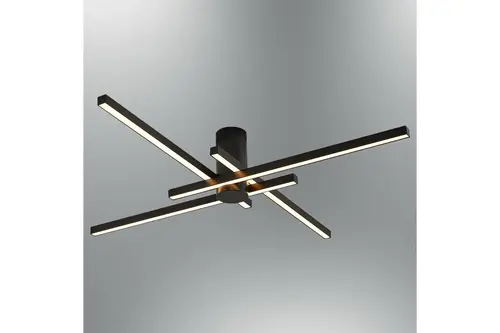 Özcan Aydınlatma Merit B. 4 Çubuklu Armatür, Siyah, 3149319