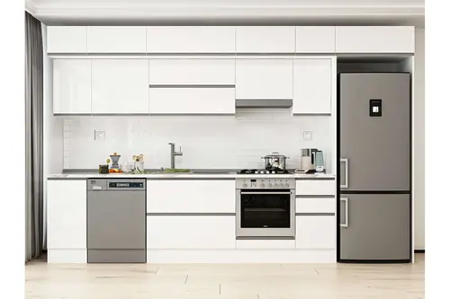 Alvinka 370X240 Cm Mutfak Dolabı, Mb E90S40S40 1 Beyaz Suntalam