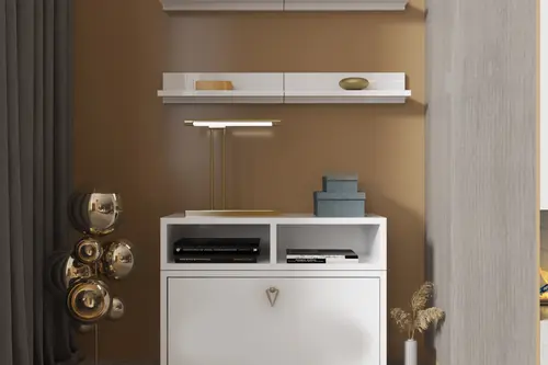 Bk Çok Amaçlı Dolap, Duvara Monte Raflı, Nrg