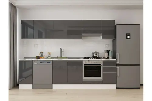 Alvinka 290X210 Cm Mutfak Dolabı, M E90S40S40 1 Antrasit Suntalam