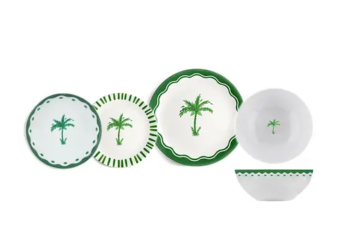 Fern&Co. X Anthropologıe The Palm Collectıon Yemek Takımı, 24 Parça