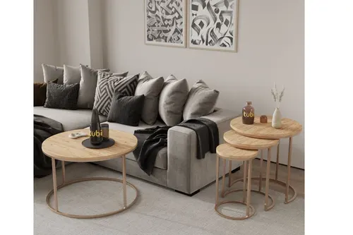 Tubihome Lale Sehpa Takımı