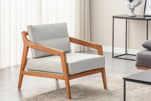 Alya Ahşap Berjer