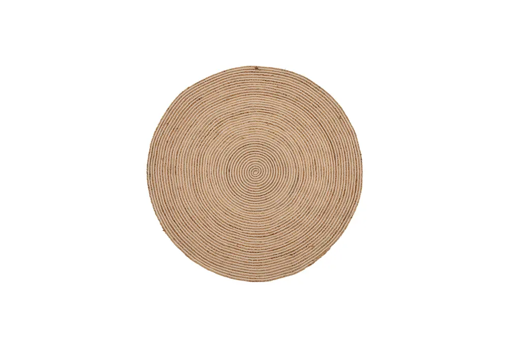 Natura Natural Jüt Yuvarlak Halı, 00008A, 90X90