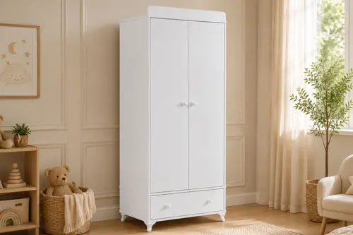 Elegant 2 Kapaklı Çekmeceli Dolap