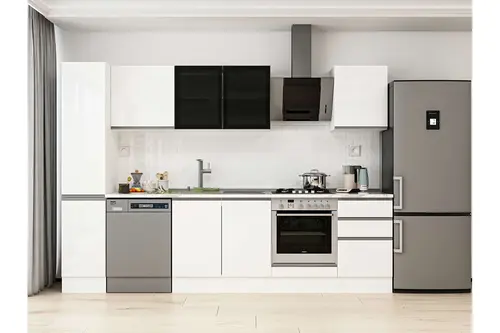 Alvinka 300X210 Cm Mutfak Dolabı, Mb E90B40S50 3 Beyaz Suntalam