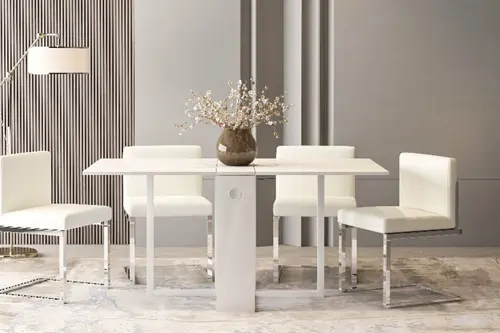 Katlanır Masa, Beyaz, 166X92