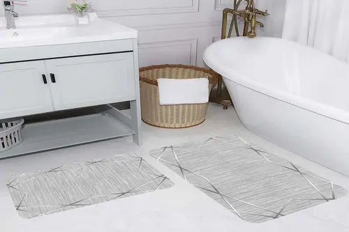 Rovigo Home Dijital Baskılı İkili Banyo Paspas Takımı Rvg5211