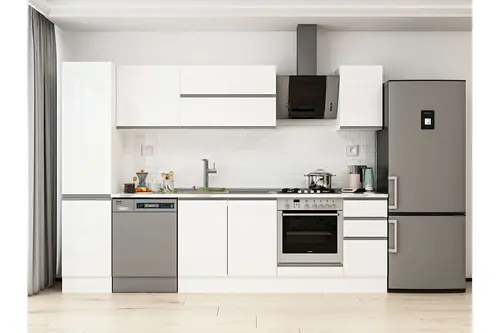 Alvinka 285X210 Cm Mutfak Dolabı, Mb E80B45S40 2 Beyaz Suntalam