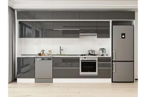 Alvinka 395X240 Cm Mutfak Dolabı, Mb E90S60S45 1 Antrasit Suntalam
