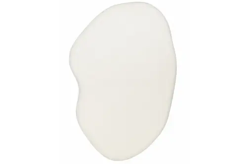 Morfe 02 White Özel Kesim Asimetrik Yumuşak Halı, 100X150