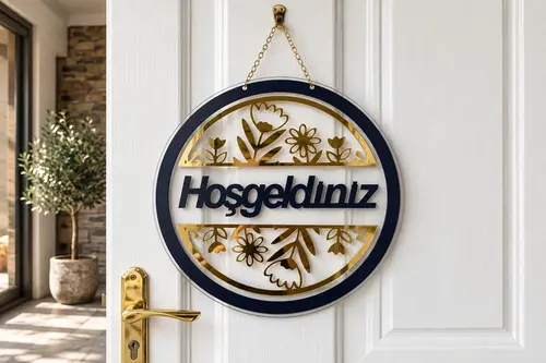 Muyika Kapı Süsü, Gold Pleksi Gold Çiçek