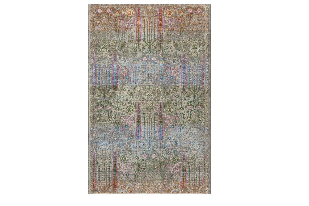 Spectrum Serisi Degrade İplik Silinebilir Vintage Premium Halı, 801 Renkli, 200X290