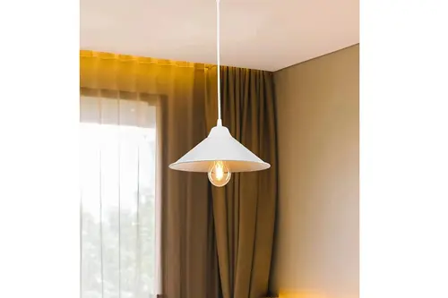 Evlight Mercan Tekli Sarkıt Avize, Beyaz