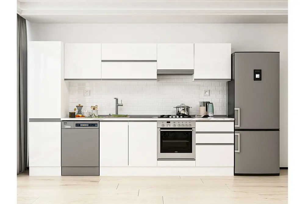 Alvinka 320X210 Cm Mutfak Dolabı, Mb E90B50S60 1 Beyaz Suntalam