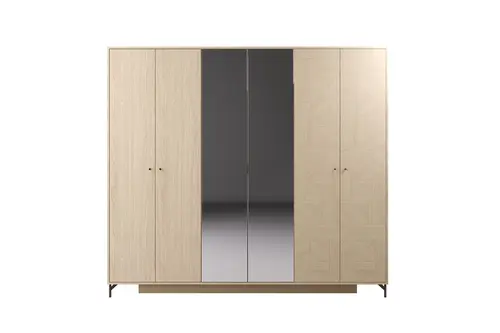 Çetmen Mocca 6 Kapılı Gardrop