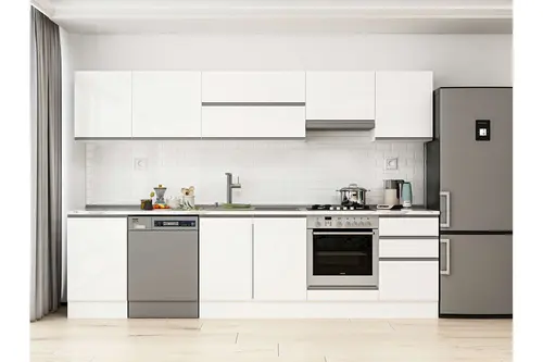Alvinka 310X210 Cm Mutfak Dolabı, M E90S50S50 1 Beyaz Suntalam