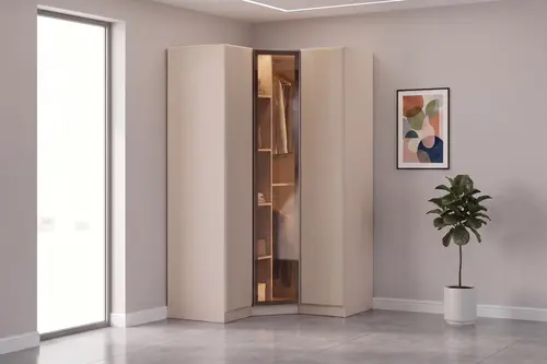 Vita Mdf Köşe Gardırop, 3 Kapaklı